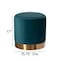 Fabulaxe Ottoman, 15.75 W, Velvet, MDF, Metal, Green QI004323.DGN - alternate 6